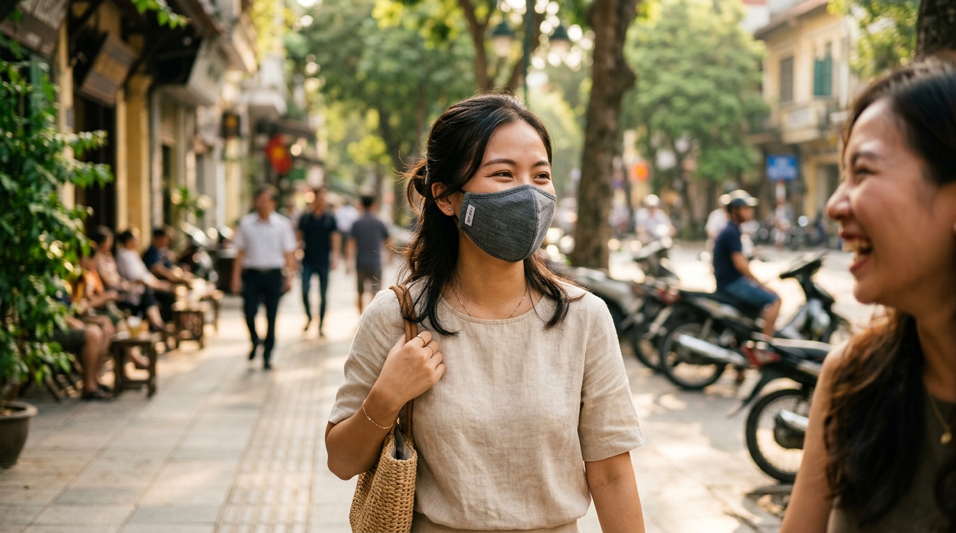 khẩu trang 5 lớp chống UV