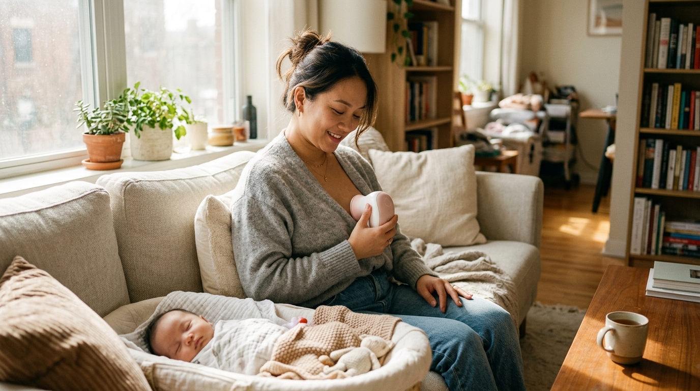 máy massage ngực Momcozy